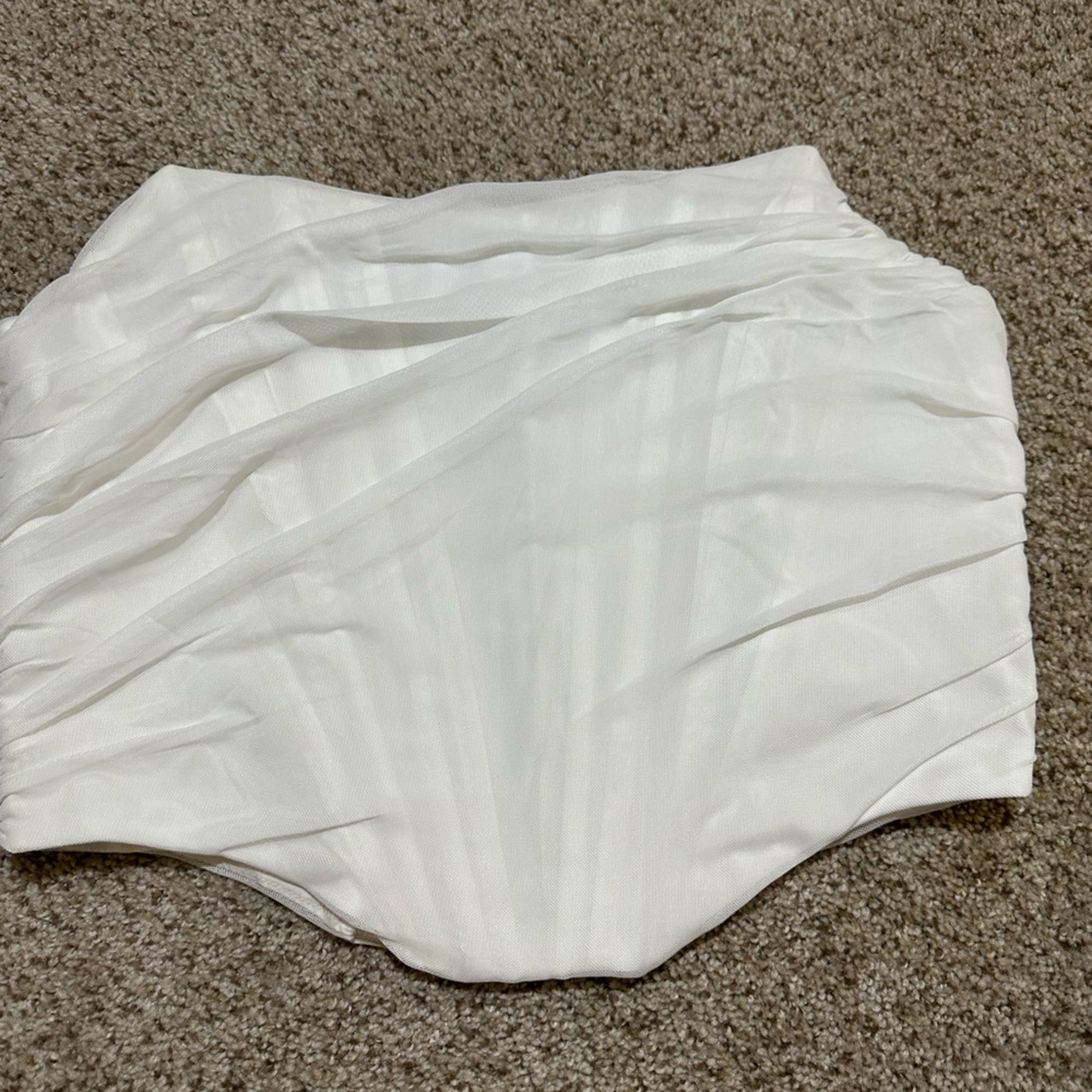 Large white corset